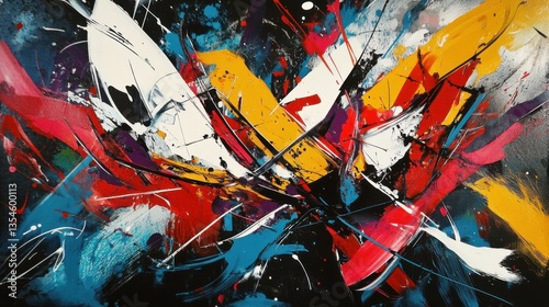 Chaos and order collide in a visually striking abstract fusion