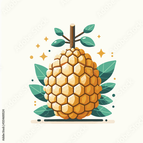 breadfruit, food, background, fresh, nature, tropical, plant, leaf, healthy, fruit, organic, natural, green, exotic, garden, sweet, delicious, vegetarian, agriculture, white, foliage, summer, illustra