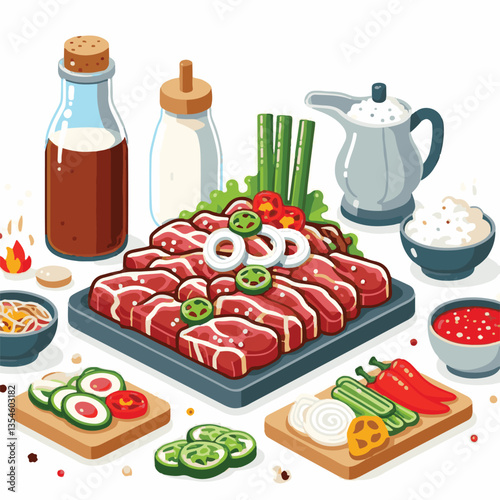 cuisine, meal, dish, meat, bulgogi, delicious, dinner, restaurant, beef, cooking, lunch, traditional, food, healthy, gourmet, asian, background, menu, spicy, plate, bbq, korean, korean food, barbecue,