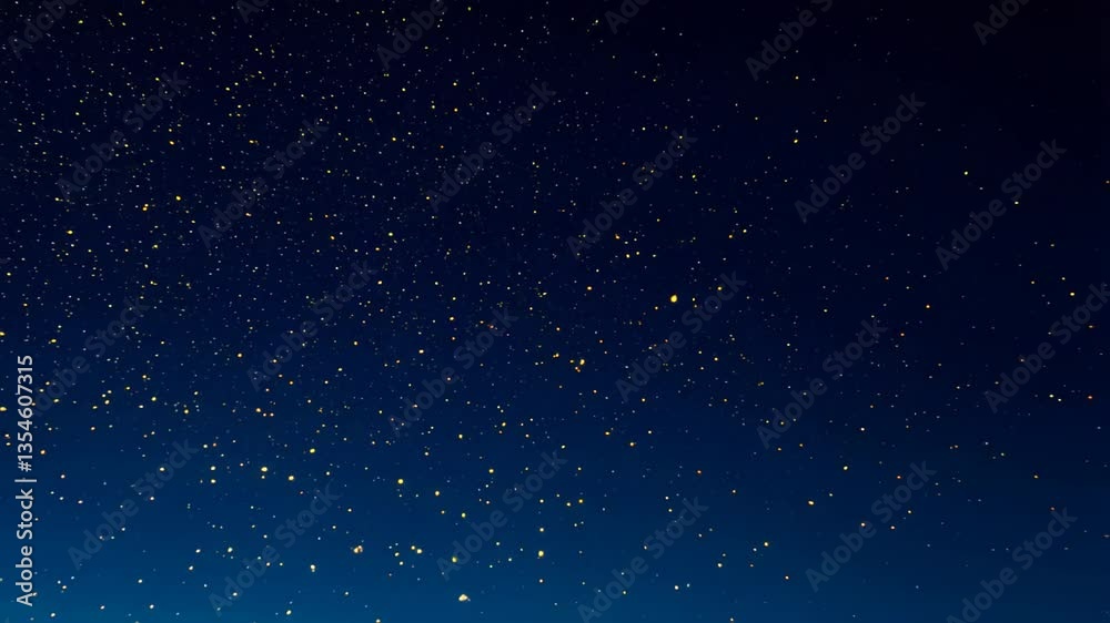 Starry night sky with dense constellation patterns on deep blue backdrop. Concept of space exploration and cosmic mystery Starry night sky with dense constellation patterns on deep blue backdrop. Concept of space exploration and cosmic mystery