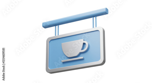 Fototapeta Naklejka Na Ścianę i Meble -  Isolated Coffe Sign, Coffee Advertising