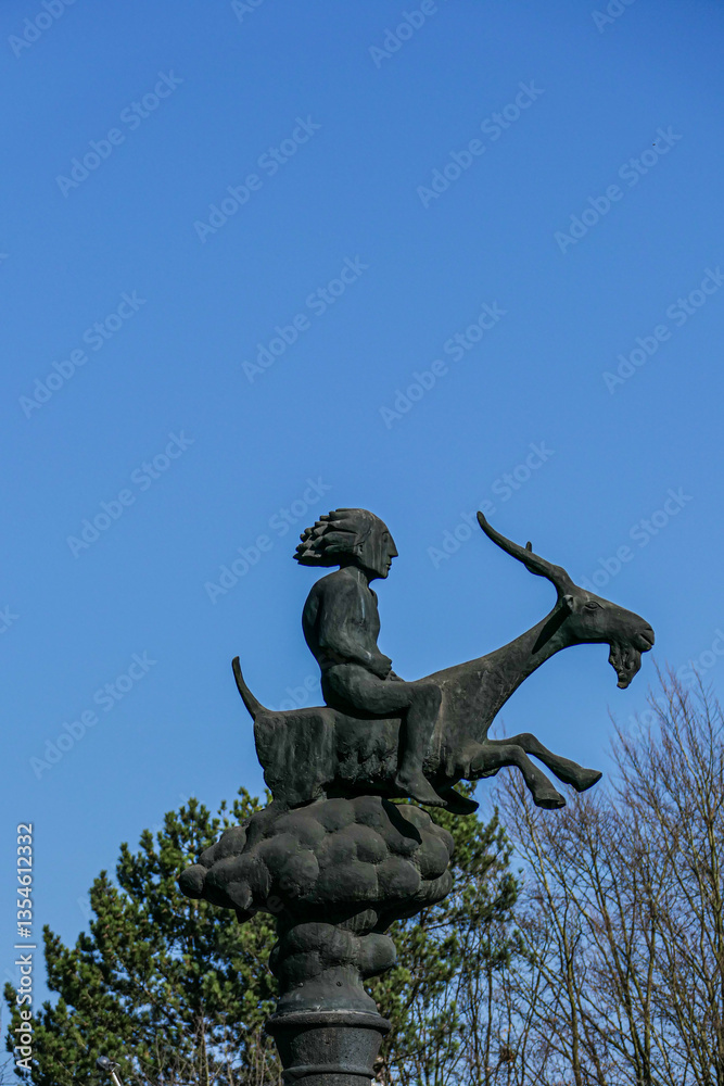 Fototapeta premium Der Bockreiter in Herzogenrath
