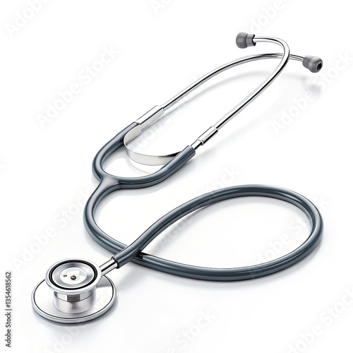 stethoscope on white background
