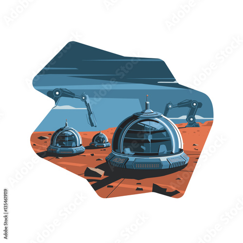space travel vector illustration. background, poster and others. Let's explore galaxy artwork