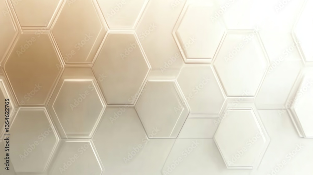 Abstract Honeycomb Pattern with Soft Lighting and Subtle Reflections Abstract Honeycomb Pattern with Soft Lighting and Subtle Reflections