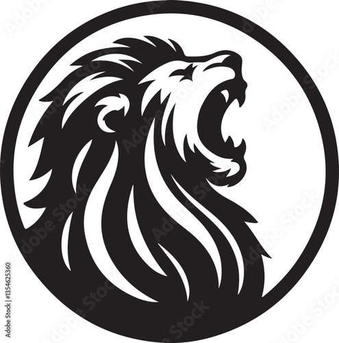 lion head silhouette