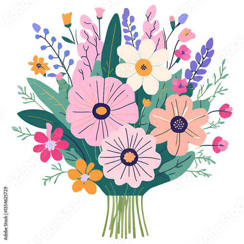 bouquet of pink flowers