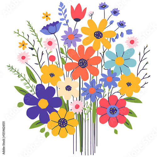 floral background with flowers