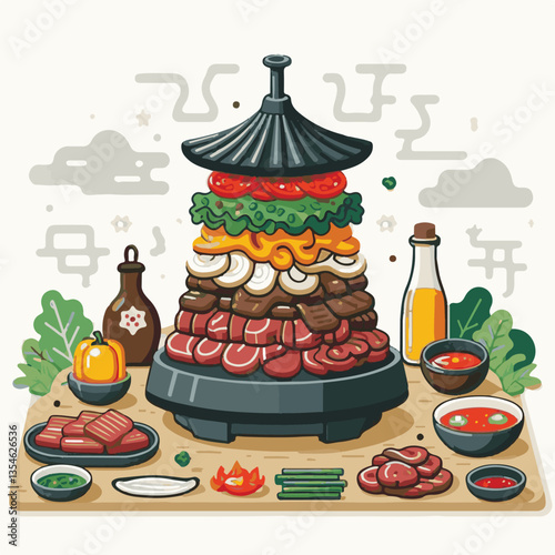 cuisine, meal, dish, meat, bulgogi, delicious, dinner, restaurant, beef, cooking, lunch, traditional, food, healthy, gourmet, asian, background, menu, spicy, plate, bbq, korean, korean food, barbecue,