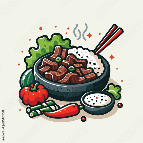 cuisine, meal, dish, meat, bulgogi, delicious, dinner, restaurant, beef, cooking, lunch, traditional, food, healthy, gourmet, asian, background, menu, spicy, plate, bbq, korean, korean food, barbecue,