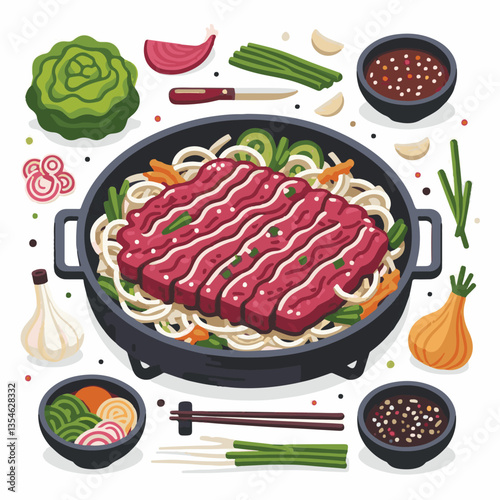 cuisine, meal, dish, meat, bulgogi, delicious, dinner, restaurant, beef, cooking, lunch, traditional, food, healthy, gourmet, asian, background, menu, spicy, plate, bbq, korean, korean food, barbecue,