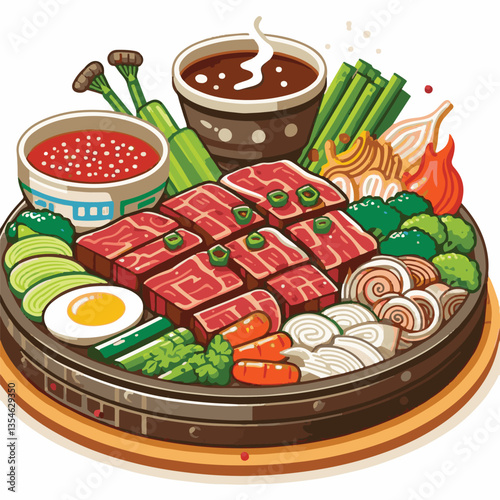 cuisine, meal, dish, meat, bulgogi, delicious, dinner, restaurant, beef, cooking, lunch, traditional, food, healthy, gourmet, asian, background, menu, spicy, plate, bbq, korean, korean food, barbecue,
