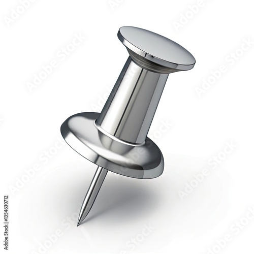 white push pin