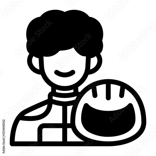 This Racer  icon is suitable for Car Race, Extreme Sport, etc