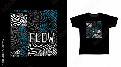 Find your flow typography with line art hand drawn, vector ready for print on t shirt and other uses.
