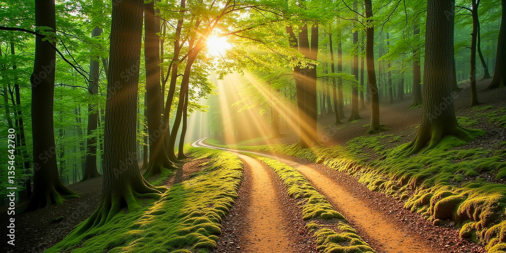 Obraz premium morning in the forest