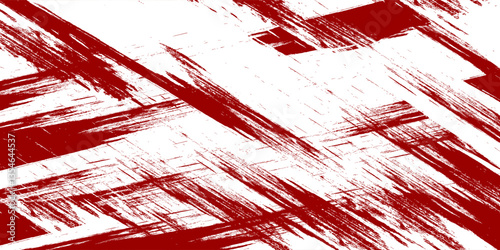 Straight red ink vector lines pack. Bloody color long and round hand-drawn brushstroke text highlights, frames, circles. Asian calligraphy brushstroke set.