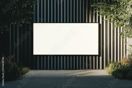 High Quality Picture of Billboards on Striped Walls