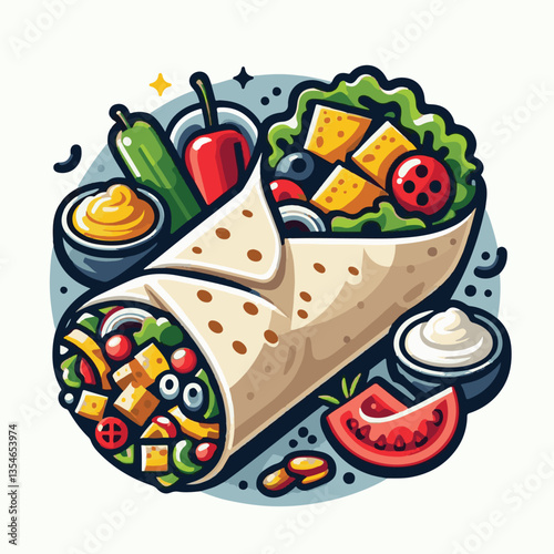 food, meal, restaurant, meat, burrito, menu, fast, delicious, lunch, dinner, snack, mexican, background, dish, beef, chicken, salad, isolated, grilled, bread, wrap, vegetable, set, collection, plate, 