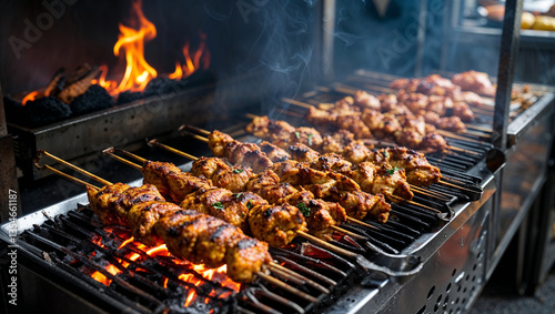 meat on the grill