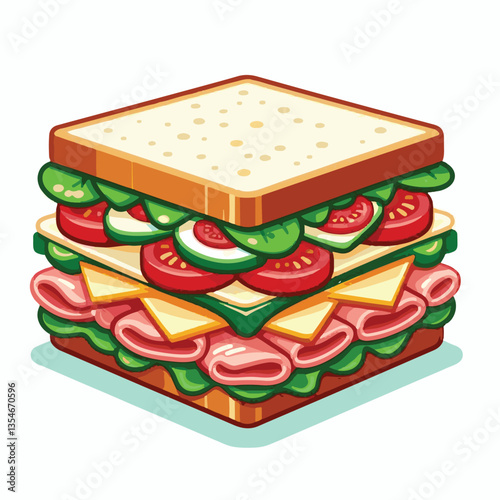 sandwich, food, meal, lunch, snack, bread, toast, tomato, club, dinner, cheese, breakfast, meat, lettuce, background, vegetable, healthy, ham, bacon, fresh, salad, white, fast, chicken, appetizer, nut