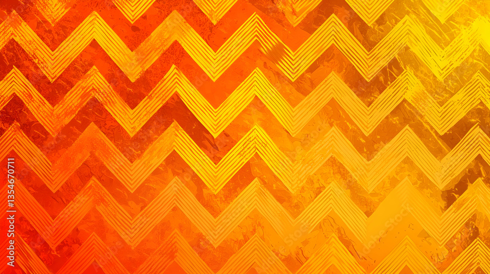 Vibrant orange and gold chevron pattern Vibrant orange and gold chevron pattern