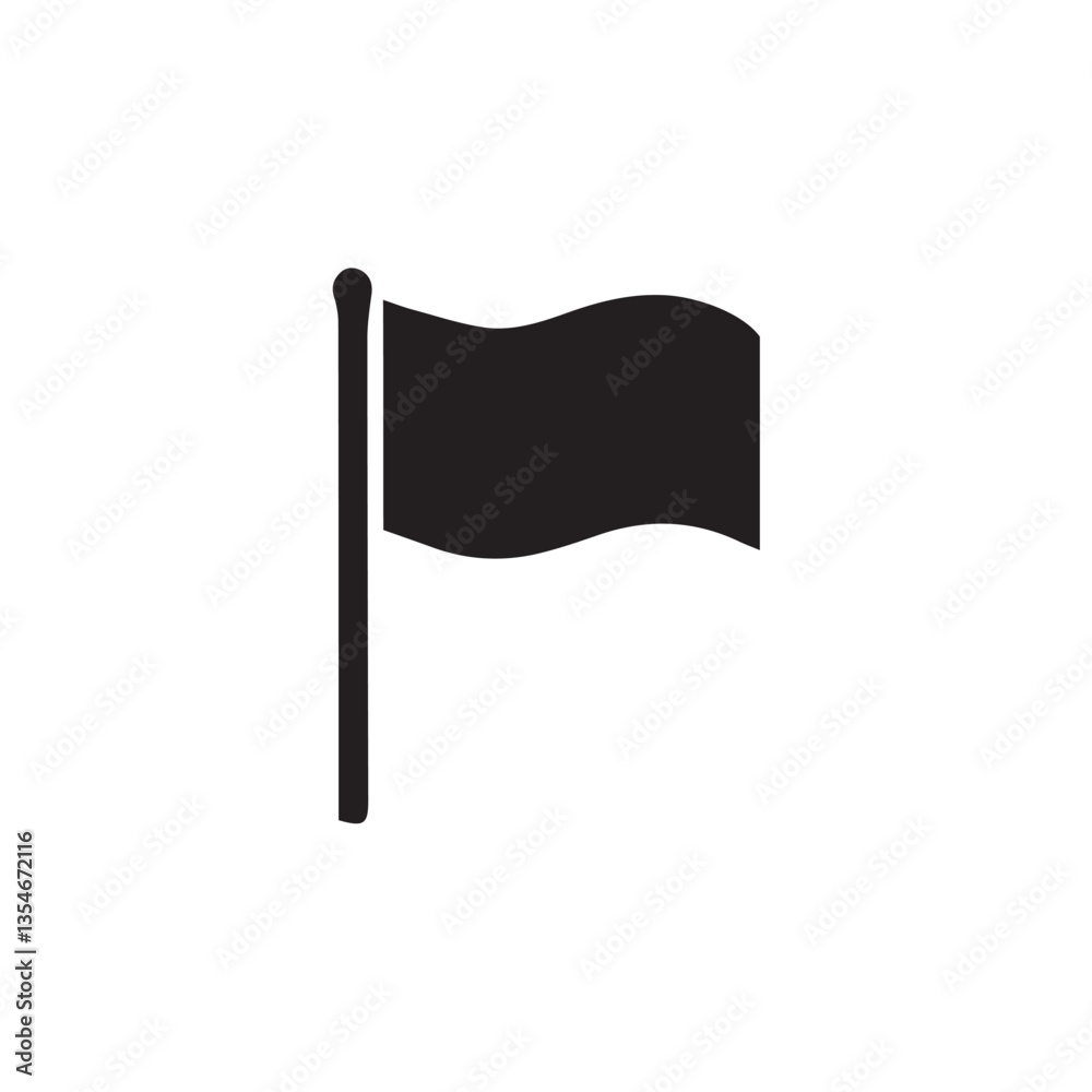 vector flag illustration with editable strokes and shape vector flag illustration with editable strokes and shape