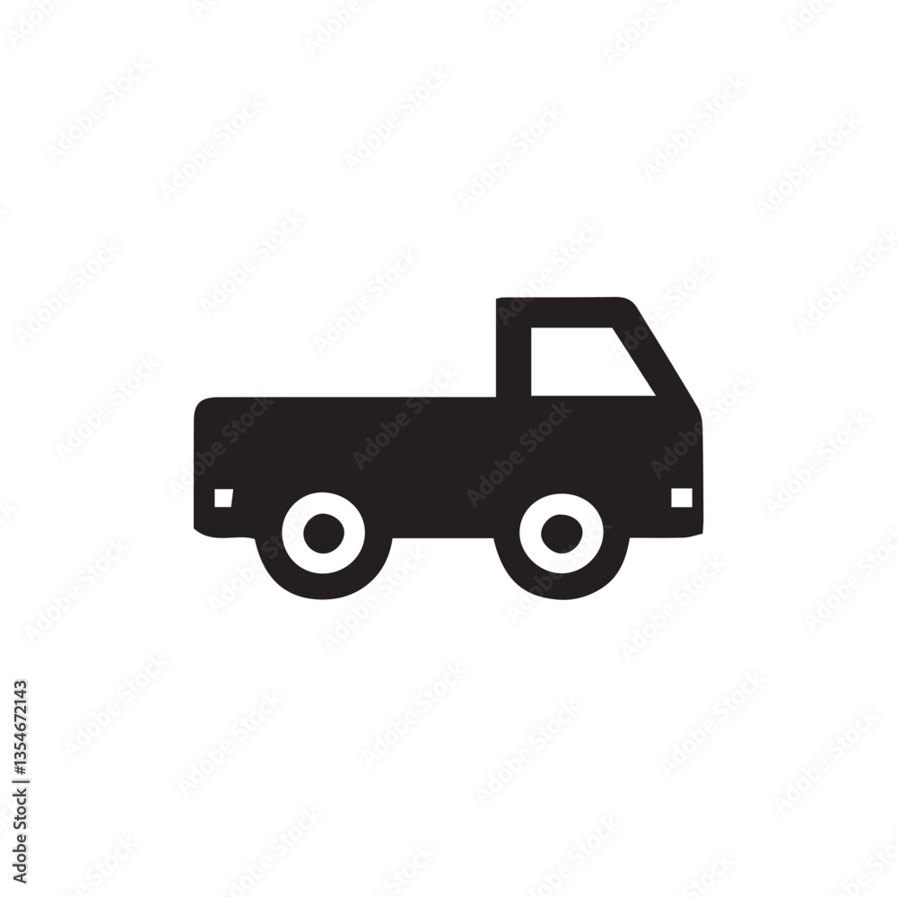 truck vector illustration with editable strokes and shape truck vector illustration with editable strokes and shape