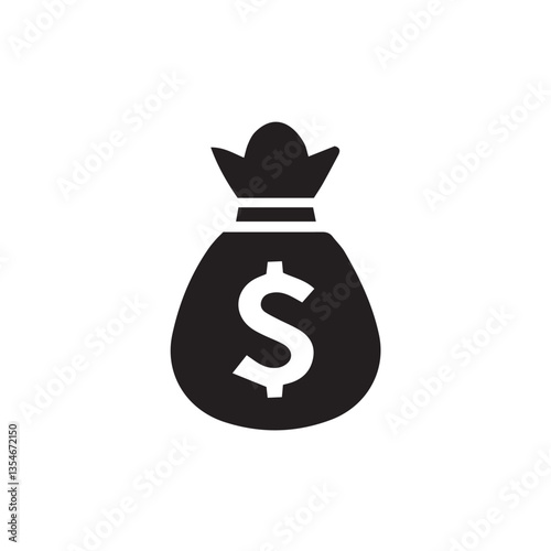 vector money bag icon