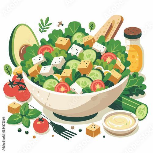 healthy, lunch, food, cheese, meal, lettuce, fresh, salad, green, gourmet, bread, parmesan, delicious, sauce, vegetable, dinner, caesar, bowl, chicken, appetizer, cuisine, dish, crouton, grilled, plat