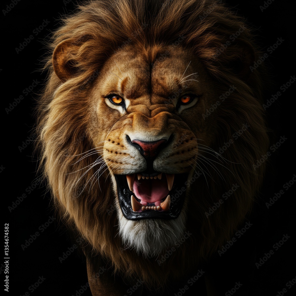portrait of a lion portrait of a lion