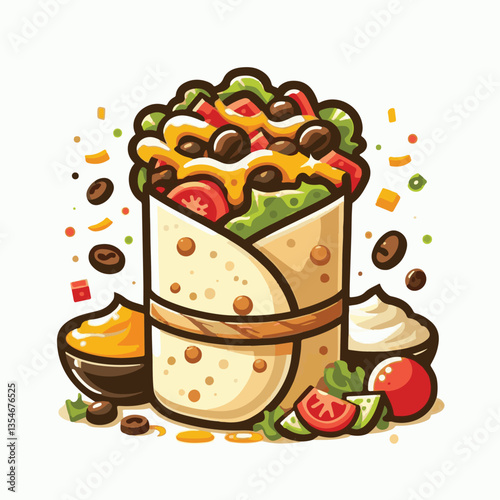 food, meal, restaurant, meat, burrito, menu, fast, delicious, lunch, dinner, snack, mexican, background, dish, beef, chicken, salad, isolated, grilled, bread, wrap, vegetable, set, collection, plate, 