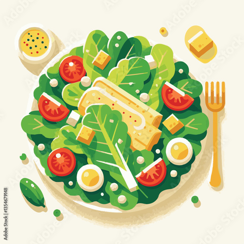 healthy, lunch, food, cheese, meal, lettuce, fresh, salad, green, gourmet, bread, parmesan, delicious, sauce, vegetable, dinner, caesar, bowl, chicken, appetizer, cuisine, dish, crouton, grilled, plat