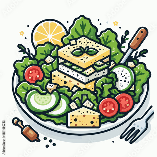 healthy, lunch, food, cheese, meal, lettuce, fresh, salad, green, gourmet, bread, parmesan, delicious, sauce, vegetable, dinner, caesar, bowl, chicken, appetizer, cuisine, dish, crouton, grilled, plat