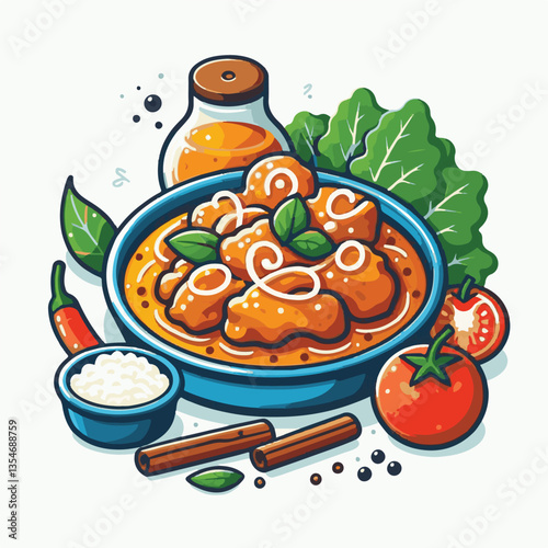 food, dinner, delicious, indian, chicken, traditional, cuisine, dish, meal, butter chicken, spicy, curry, restaurant, lunch, meat, rice, asian, tikka, masala, bowl, recipe, background, plate, tasty, c