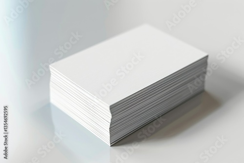 High Quality Visual of Stationery Concept with Stack of Business Cards