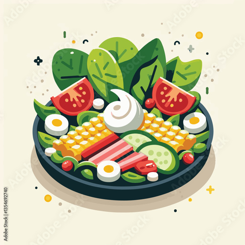 food, lunch, vegetable, salad, meal, tomato, lettuce, cobb, avocado, chicken, dinner, egg, green, keto, american, meat, chopped, cuisine, bacon, diet, plate, fresh, healthy, gourmet, leaf, cobb salad,