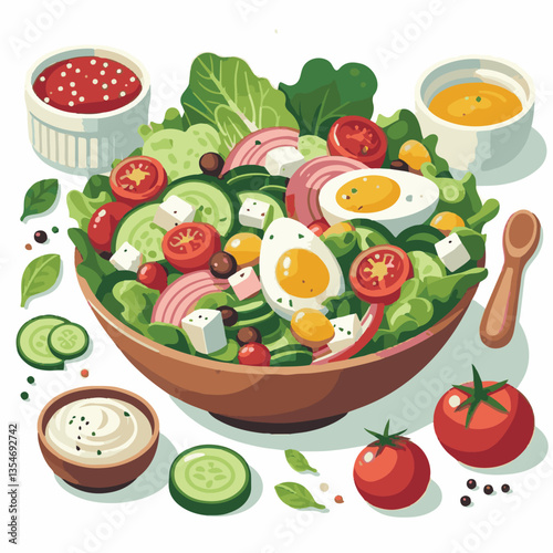 food, lunch, vegetable, salad, meal, tomato, lettuce, cobb, avocado, chicken, dinner, egg, green, keto, american, meat, chopped, cuisine, bacon, diet, plate, fresh, healthy, gourmet, leaf, cobb salad,
