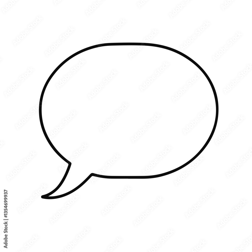 Speech bubble icon design on a plain background Speech bubble icon design on a plain background