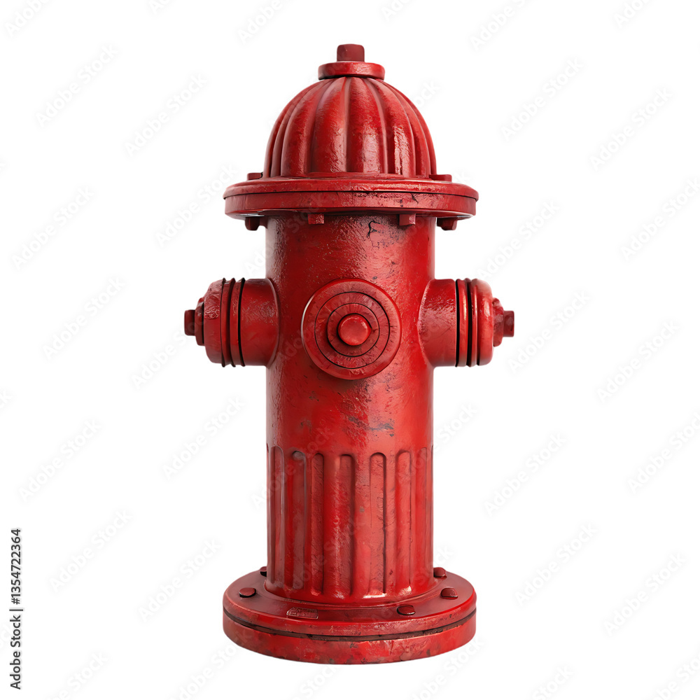 Classic red fire hydrant, isolated on black background. Classic red fire hydrant, isolated on black background.