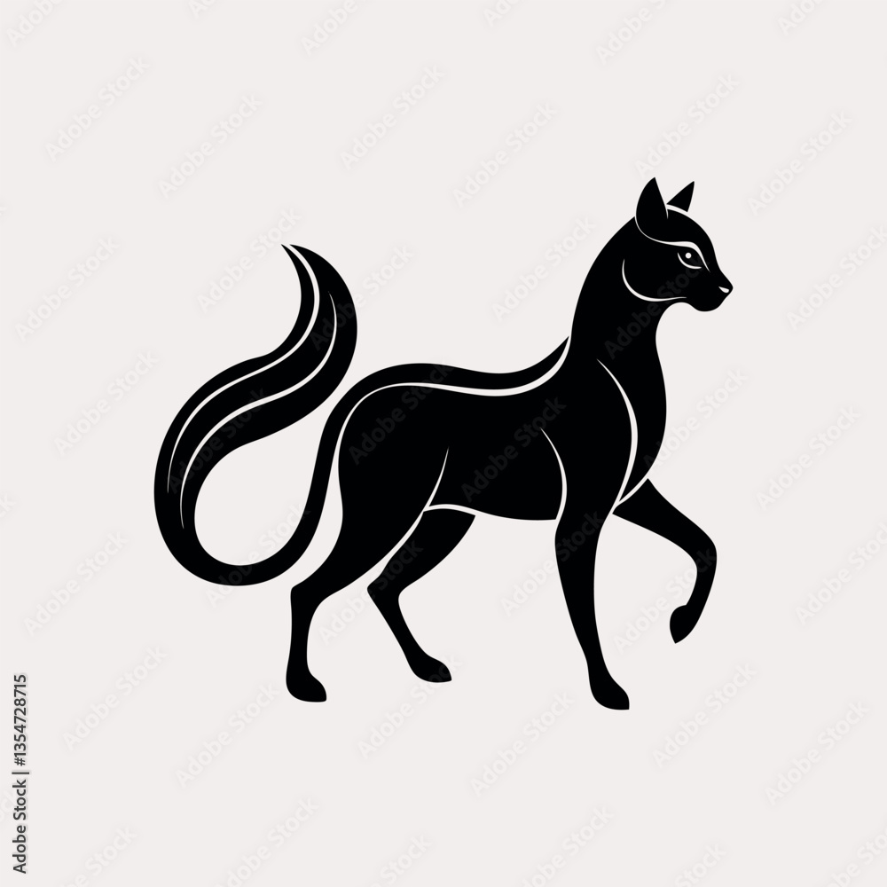 Fototapeta premium Dog Illustration on White Background – High-Quality Vector Art