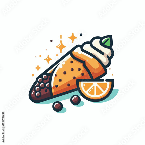 dessert, pastry, sweet, cannoli, food, chocolate, cream, italian, delicious, bakery, gourmet, italy, traditional, cannolo, background, sicily, breakfast, white, filling, creamy, sugar, baked, crust, c