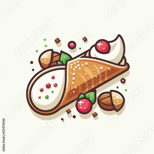 dessert, pastry, sweet, cannoli, food, chocolate, cream, italian, delicious, bakery, gourmet, italy, traditional, cannolo, background, sicily, breakfast, white, filling, creamy, sugar, baked, crust, c