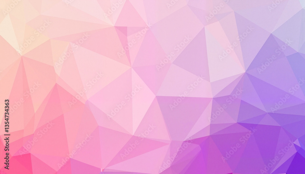 Geometric gradient triangles in pastel colors, modern abstract design Geometric gradient triangles in pastel colors, modern abstract design