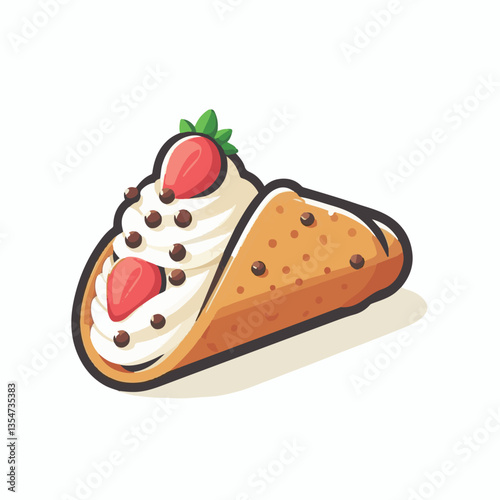 dessert, pastry, sweet, cannoli, food, chocolate, cream, italian, delicious, bakery, gourmet, italy, traditional, cannolo, background, sicily, breakfast, white, filling, creamy, sugar, baked, crust, c