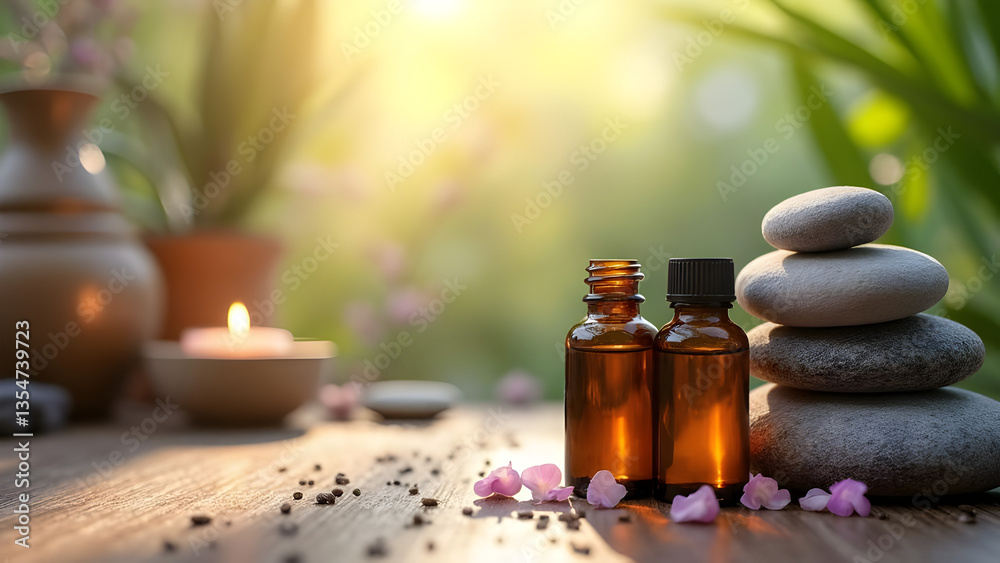spa still life with essential oils spa still life with essential oils