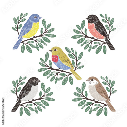 seamless pattern with birds