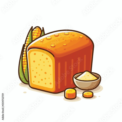 food, cornbread, homemade, bread, background, cornmeal, delicious, fresh, breakfast, baked, tasty, snack, meal, corn, crust, yellow, bakery, corn bread, traditional, pastry, closeup, rustic, healthy, 