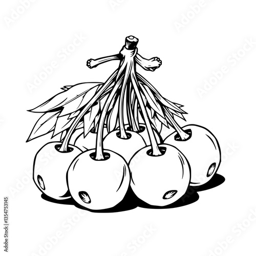 Striking Illustration of Sprouting Apples A Captivating Fusion of Nature and Art