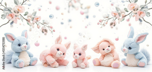easter bunny and eggs
